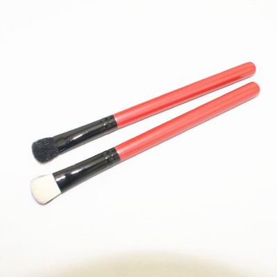 OEM Makeup Tool Red Wood Handle Synthetic Hair Eyeshadow Brush for Woman Use